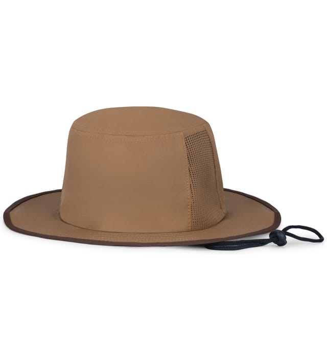 An adjustable Perforated Legend Boonie hat made of moisture-wicking fabric on a white background by Augusta Sportswear.