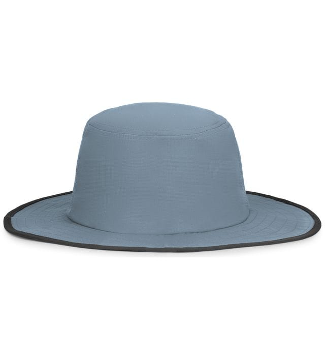 An adjustable Perforated Legend Boonie hat from Augusta Sportswear with black trim on a white background.