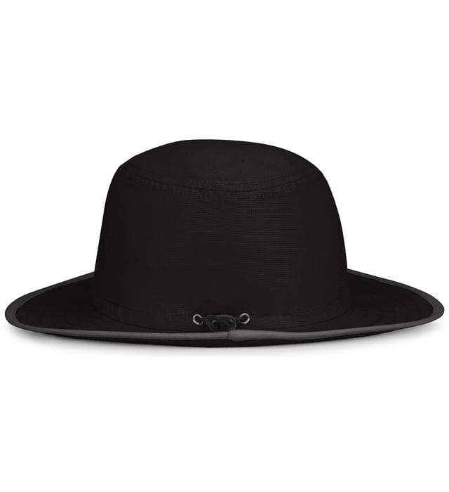 An Augusta Sportswear Perforated Legend Boonie hat with adjustable strap on a white background.