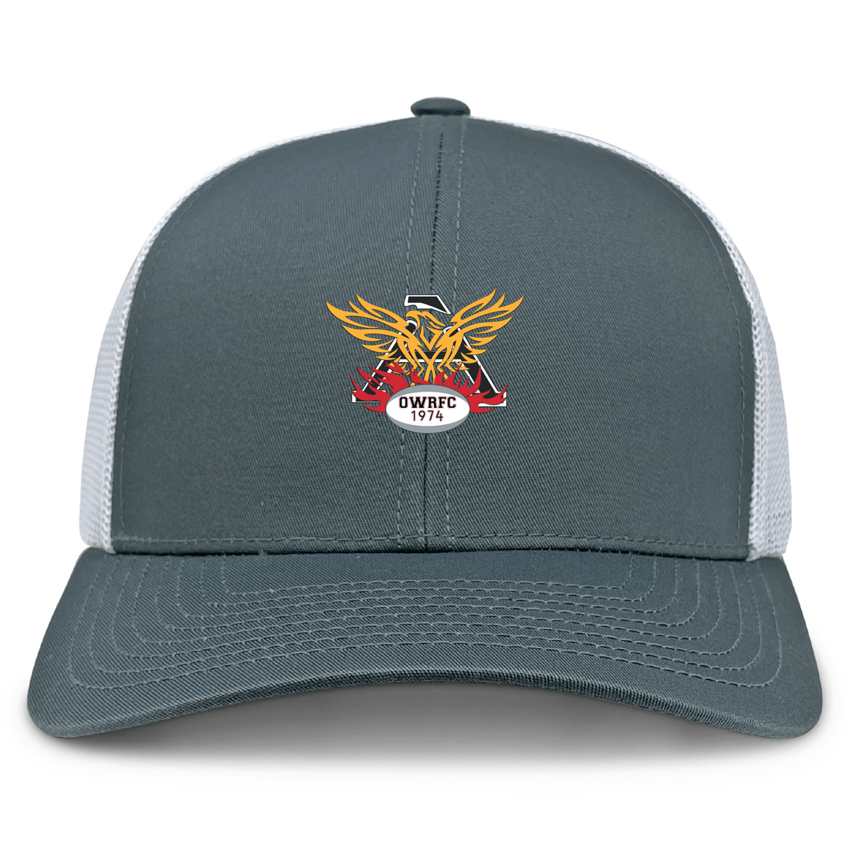 Atlanta Old White Rugby Retro Trucker Cap