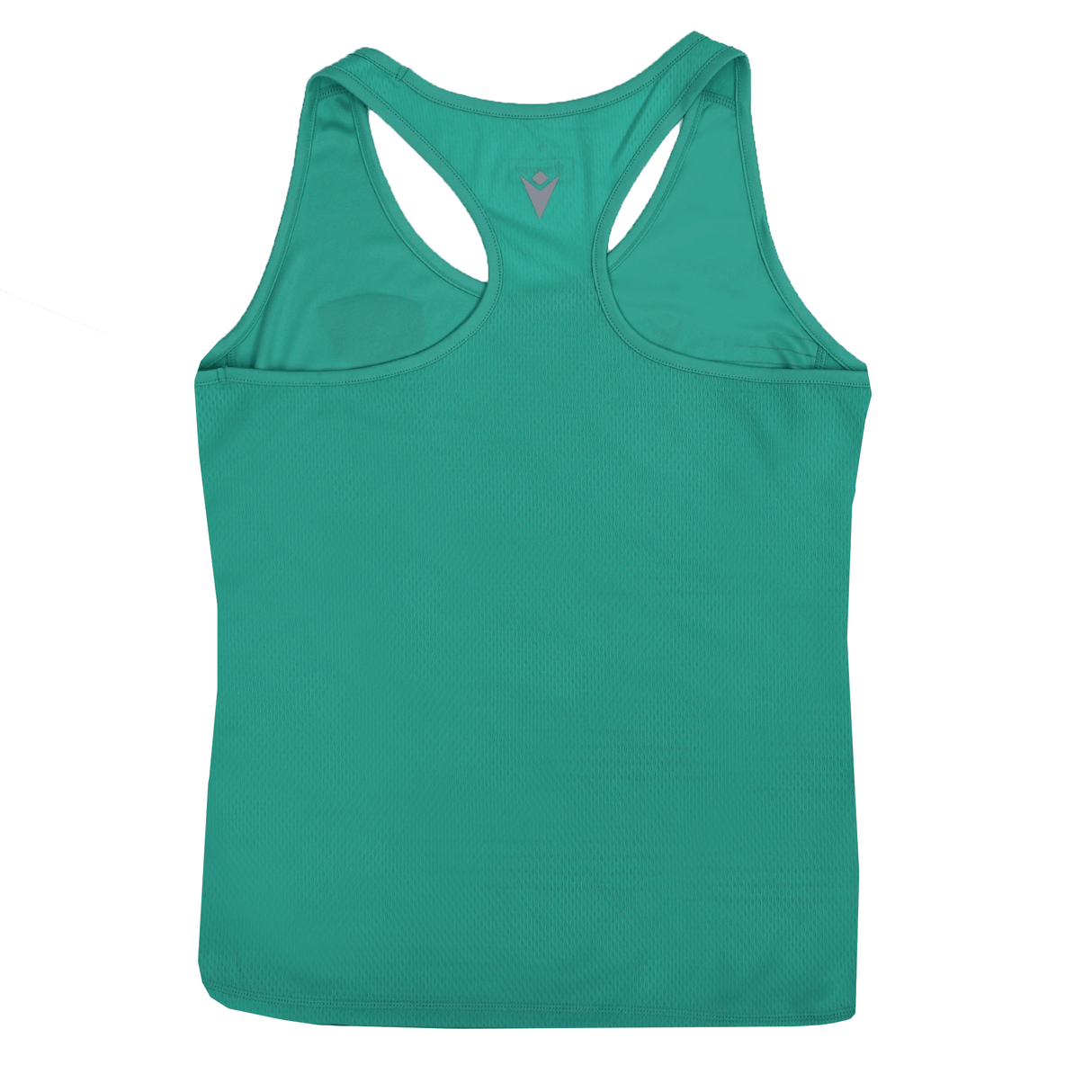 The Women's USA Rugby 25/26 Athletics Singlet by Macron is shown flat from the back, with a subtle logo near the neckline. Made by Macron from lightweight, moisture-wicking fabric.