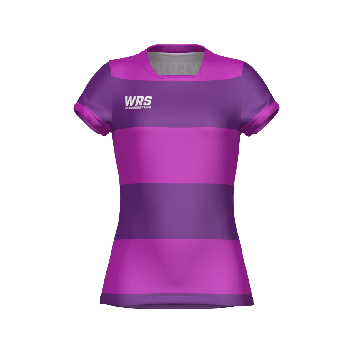 Purple sports jersey with 'WRS' logo on a white background