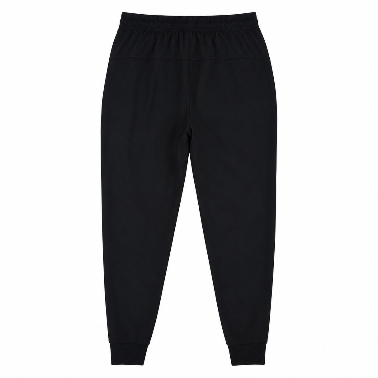 The Ireland 25/26 Gym Training Pant by Canterbury is laid flat on a white background, showcasing an elastic waistband and cuffed ankles, designed for a sporty yet comfortable look inspired by classic Ireland Rugby training wear.
