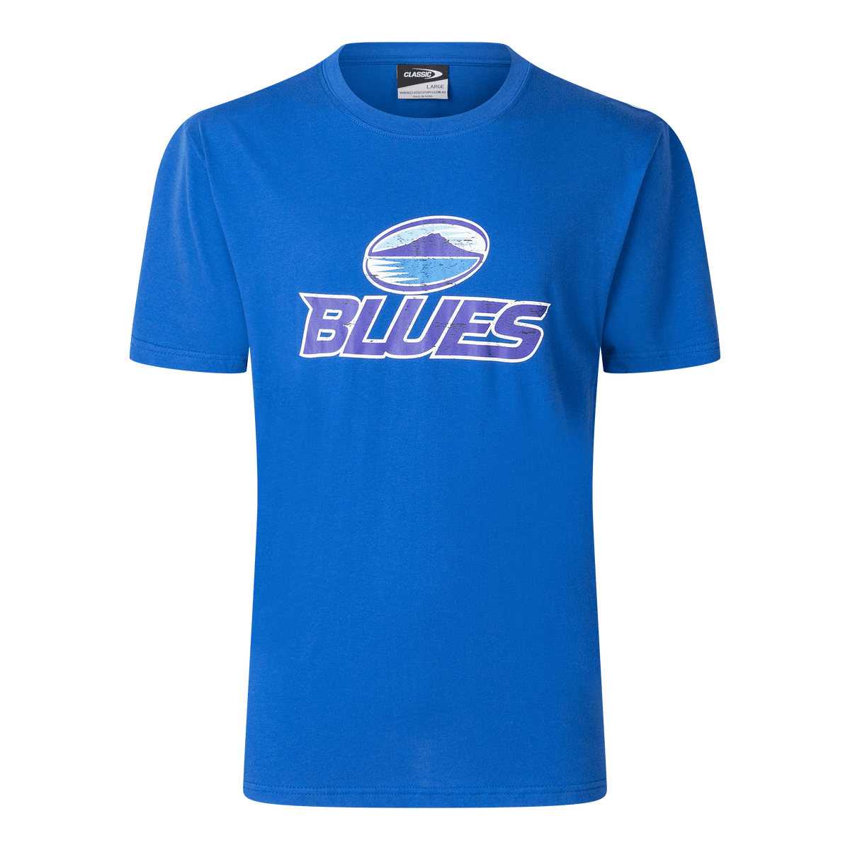 ウェア BLUES rugby T-shirts Blues Super Rugby 25/26 Supporters Retro Cotton Tee by Classic