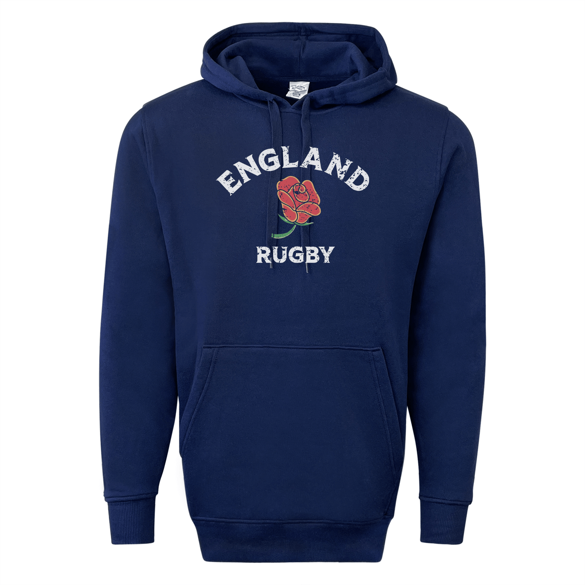 Stay warm and cozy in this navy Nations of Rugby England Rugby 60/40 Pullover Hoodie by WRS Augusta. Combining style and comfort, this hoodie is perfect for showing your support for the England Rugby team.