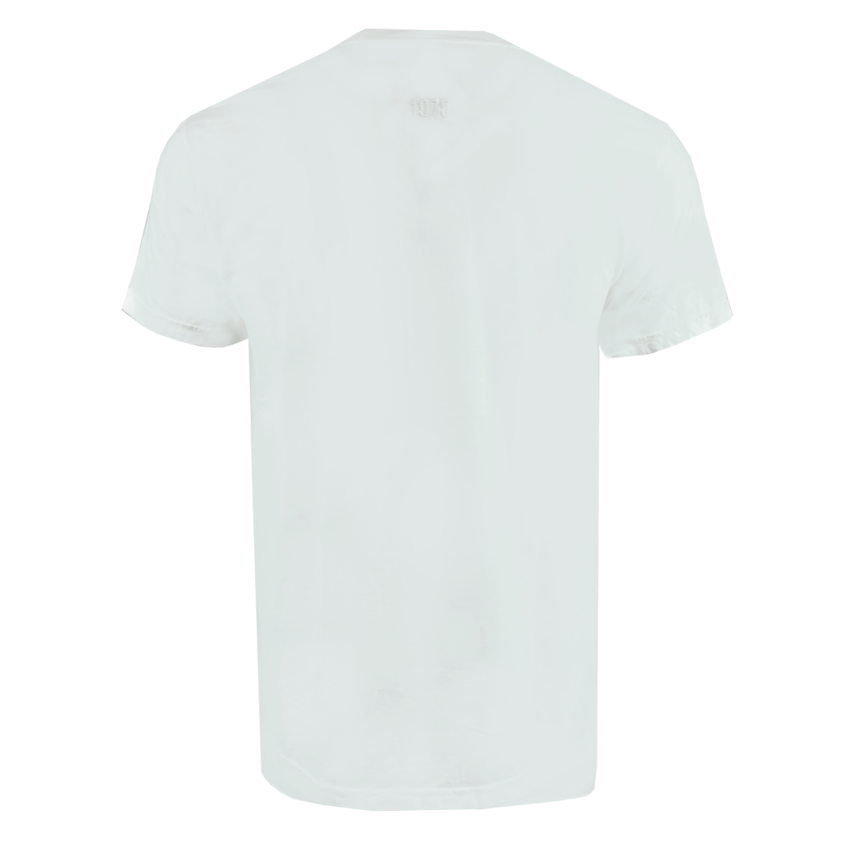 The EMB S&S Activewear USA Rugby Elevated Tonal Comfort Tee is a plain white short-sleeve shirt, shown from the back on a white background, featuring a subtle tonal design inspired by USA Rugby.