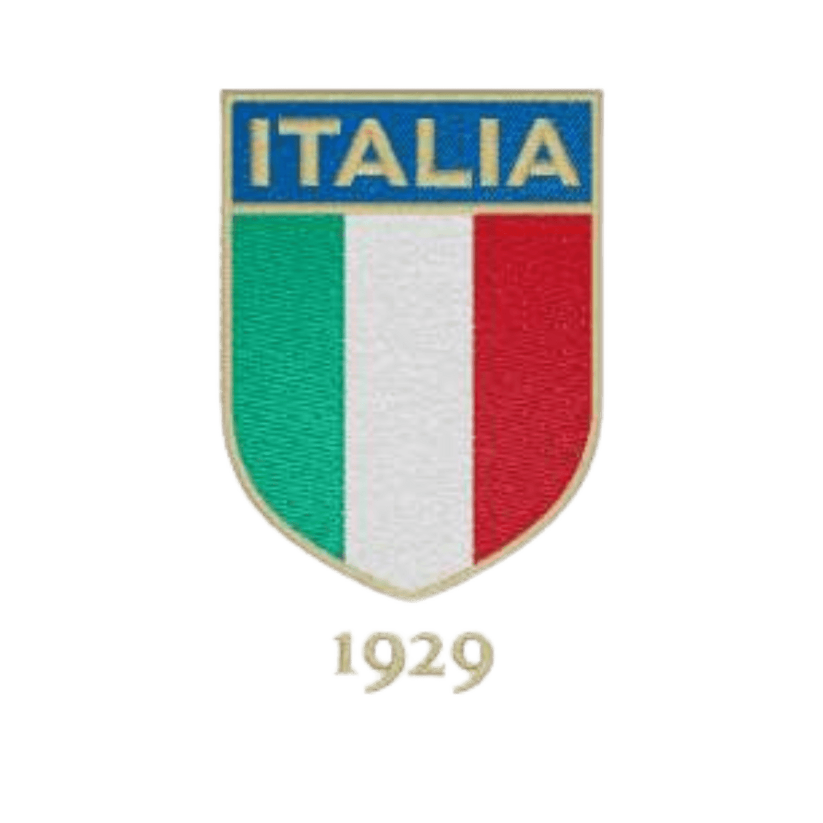 The EMB S&S Activewear Nations of Rugby Italy Vintage Dad Cap features a shield with a blue "ITALIA" label, vertical green, white, and red stripes, and "1929" below—ideal for fans seeking vintage embroidered Italian rugby style.