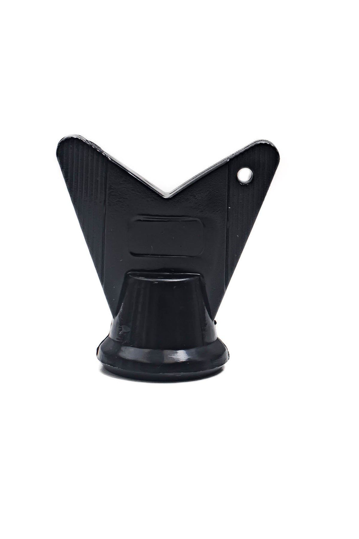 A firm black plastic WRS All Surface/All Weather M6 Stud Kit cup holder on a white background by Starlai Corp.