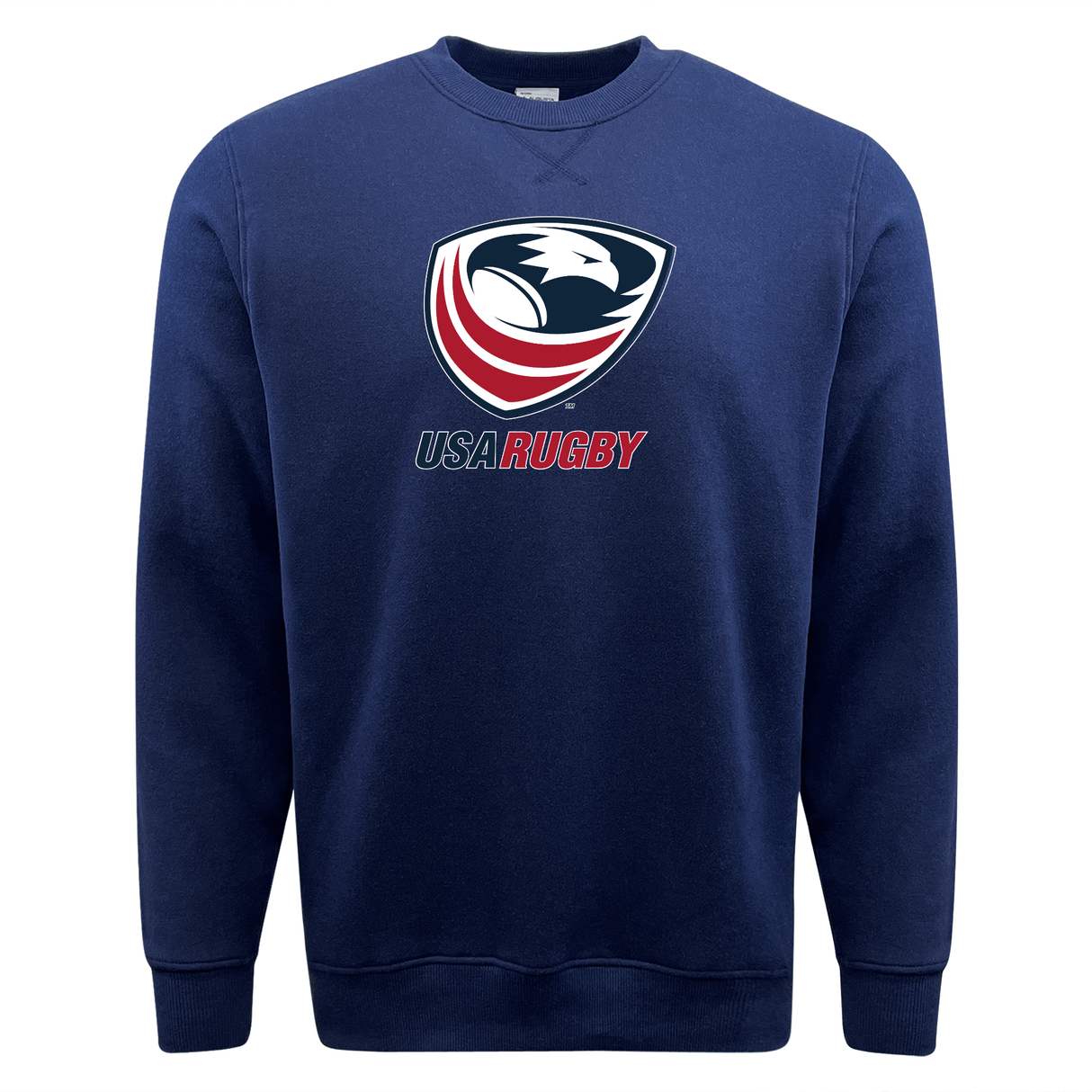 WRS Augusta USA Rugby Fleece Crewneck Sweatshirt navy.