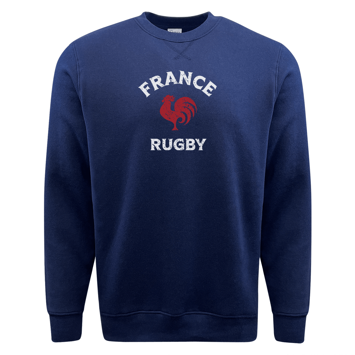 Nations of Rugby France Rugby Fleece Crewneck Sweatshirt by WRS Augusta for rugby enthusiasts.