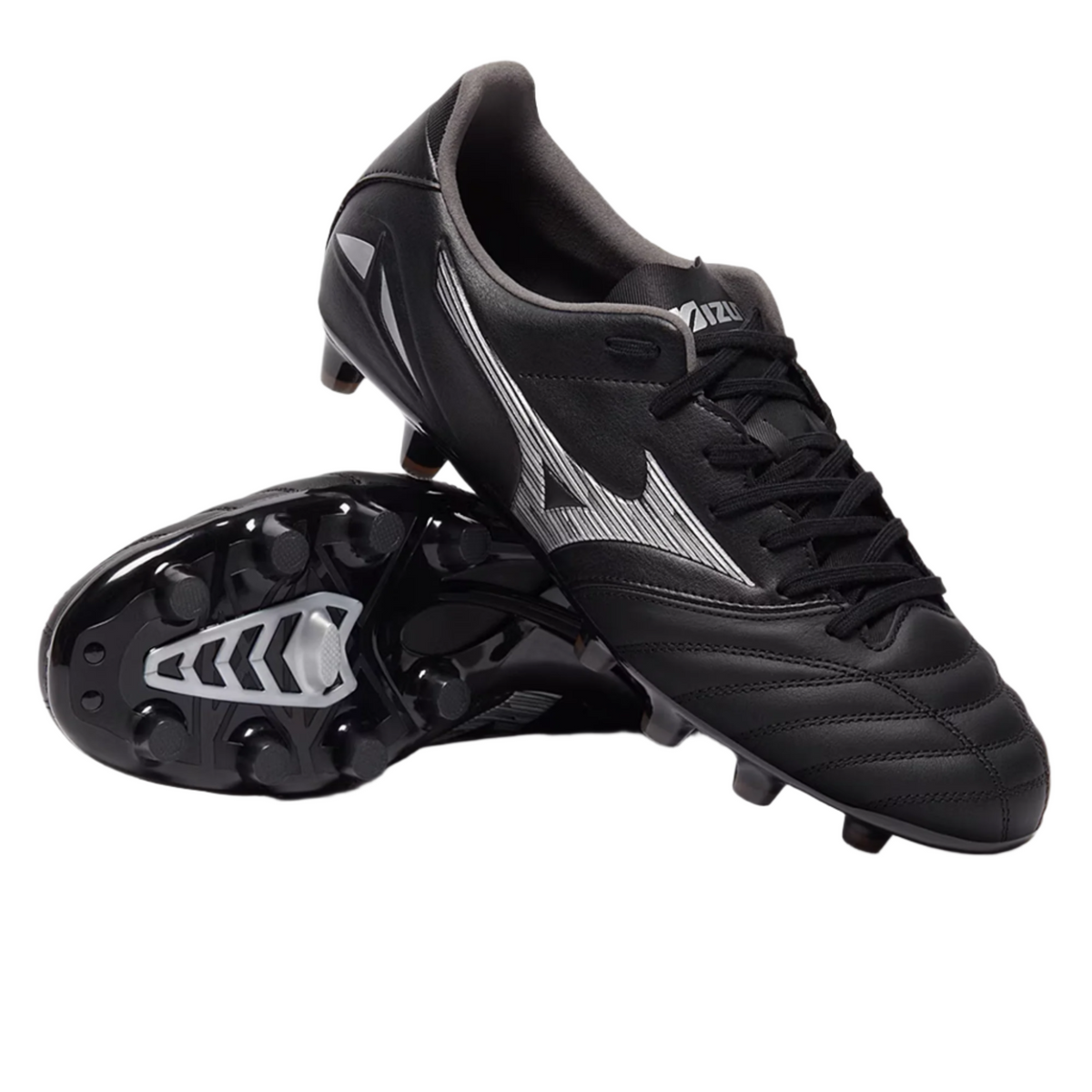 Mizuno Morelia Neo IV Pro FG - Black/Galaxy Silver / World Rugby Shop Mizuno Morelia Neo IV Pro FG - Black/Galaxy Silver / World Rugby Shop