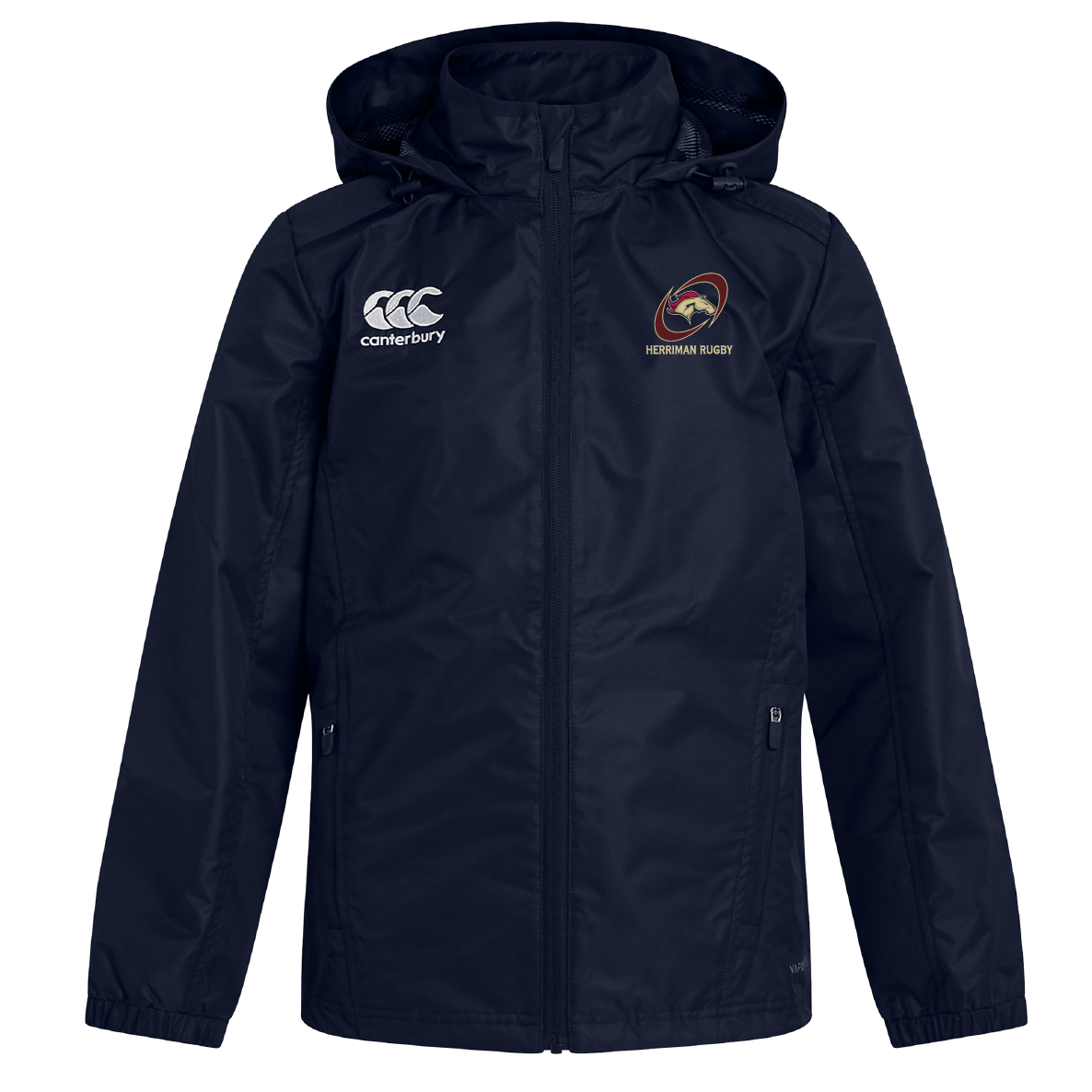 Herriman High School Rugby Club Vaposhield Full Zip Rain Jacket by Canterbury
