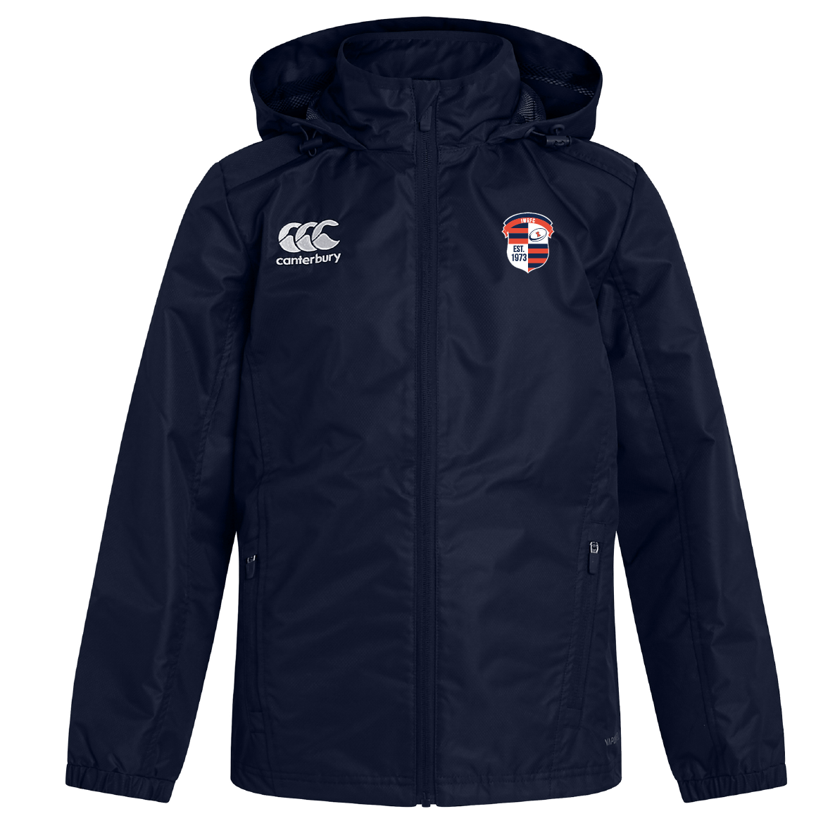 Illinois Womens RFC Club Vaposhield Full Zip Rain Jacket by Canterbury