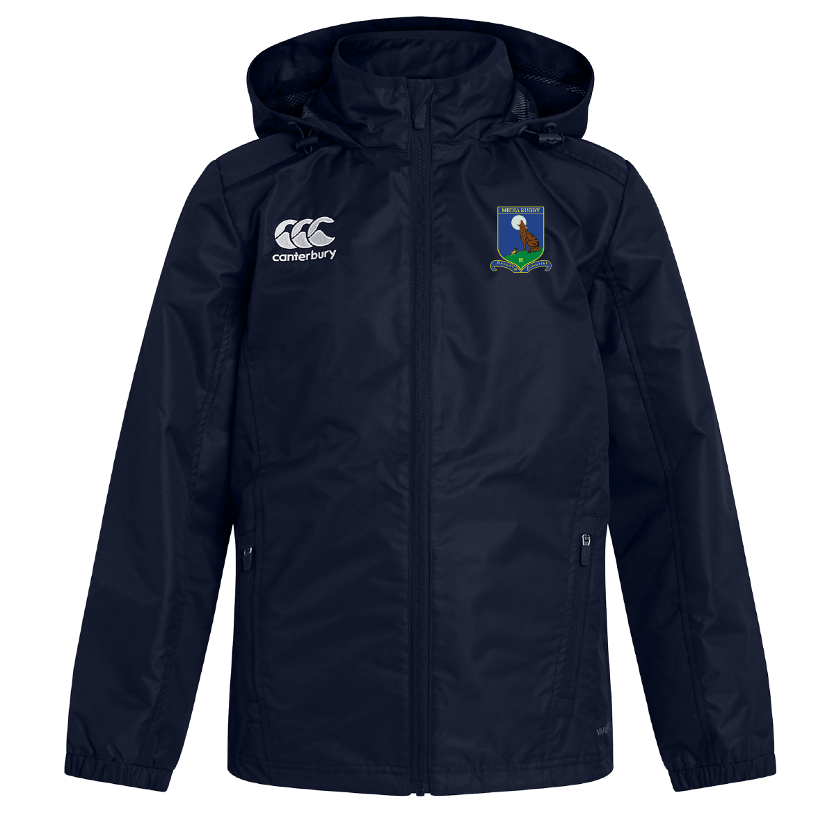 Media Rugby Club Vaposhield Full Zip Rain Jacket by Canterbury
