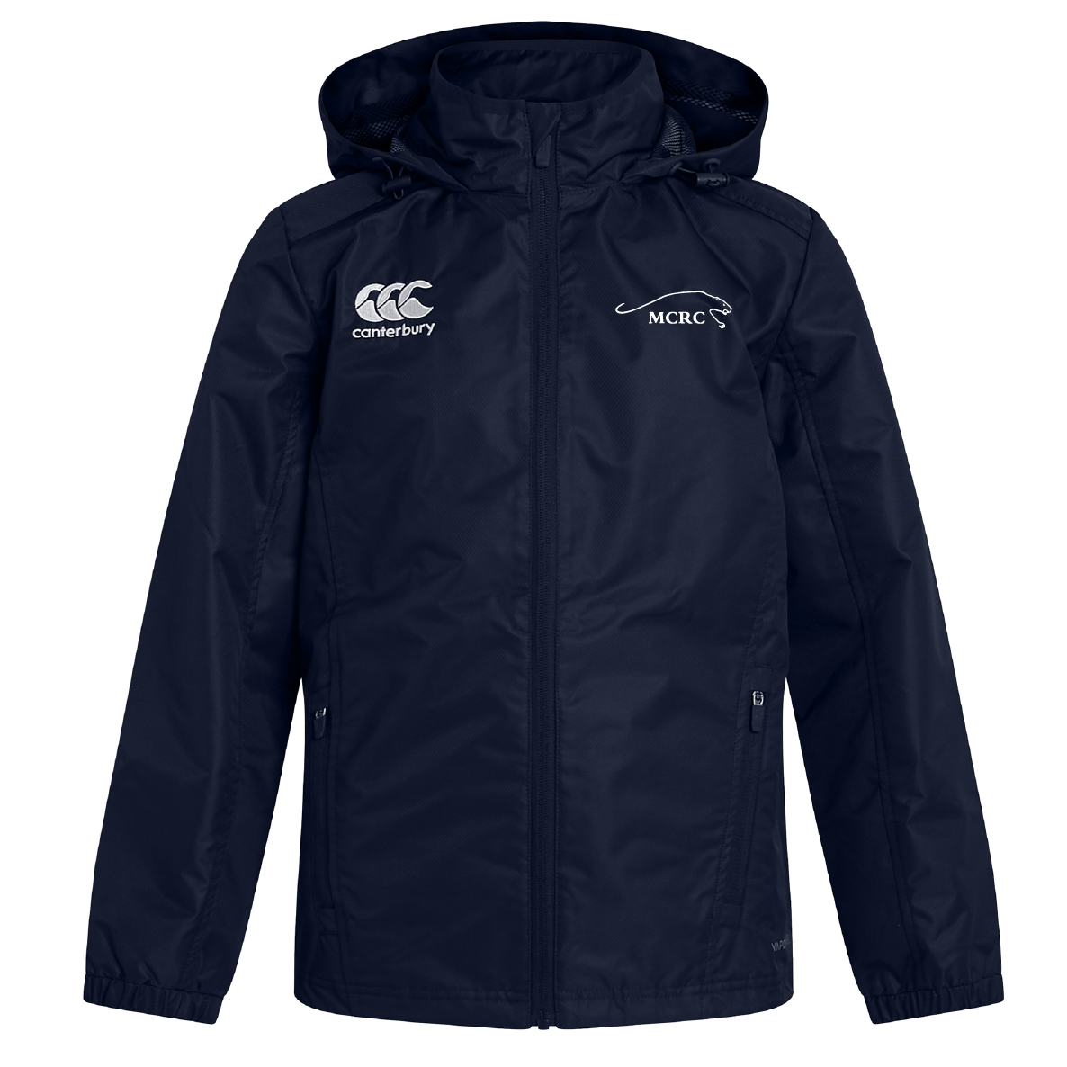 Middlebury College Rugby Club Vaposhield Full Zip Rain Jacket by Canterbury