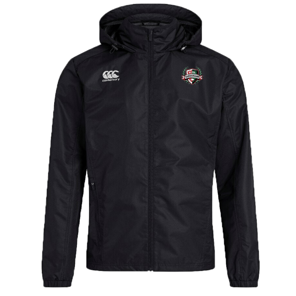 NOVA Barbarians Club Vaposhield Full Zip Rain Jacket by Canterbury