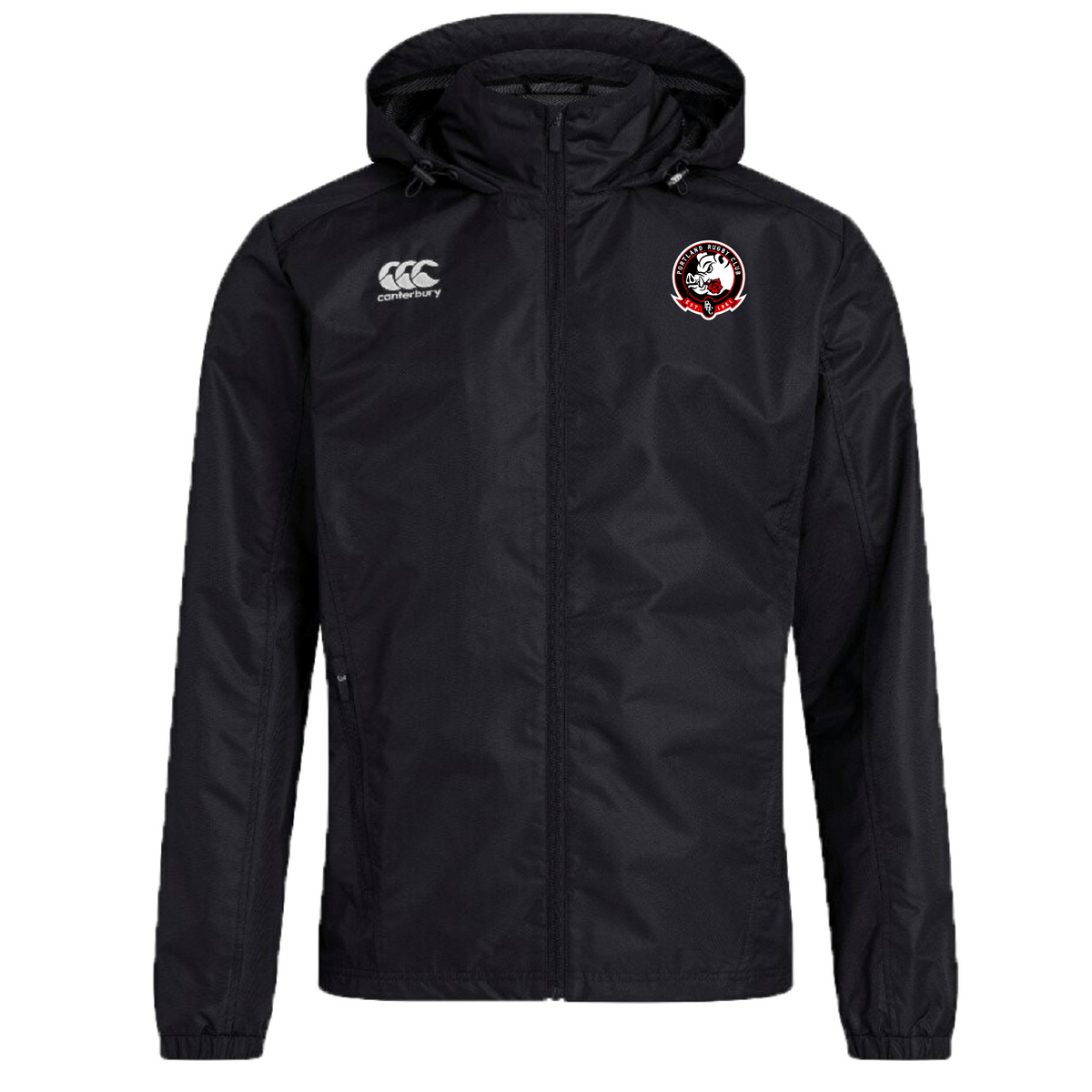 Portland Rugby Club Vaposhield Full Zip Rain Jacket by Canterbury