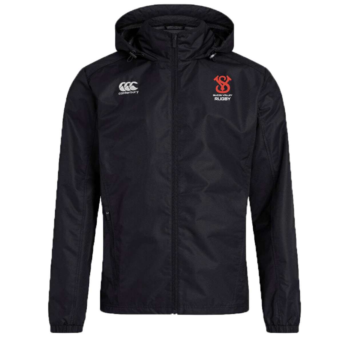 Silicon Valley Club Vaposhield Full Zip Rain Jacket by Canterbury