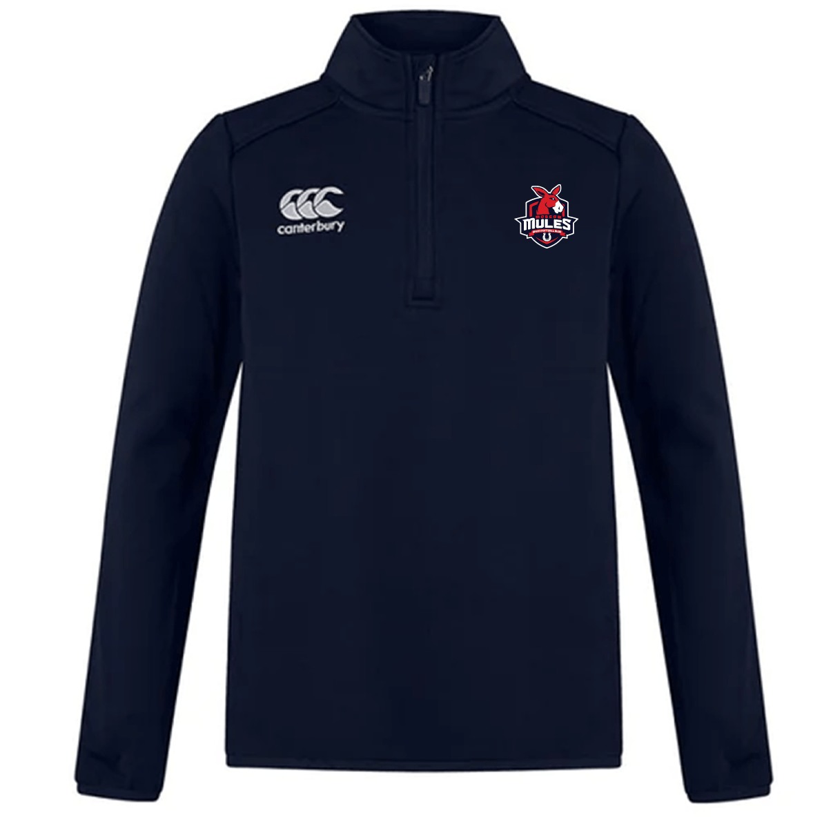 Moscow Mules RFC Club 1/4 Zip Mid Layer Training Top by Canterbury