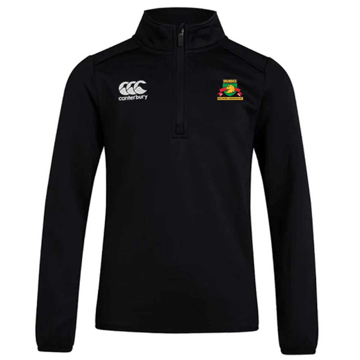 Baltimore Chesapeake Brumbies Club 1/4 Zip Mid Layer Training Top by Canterbury