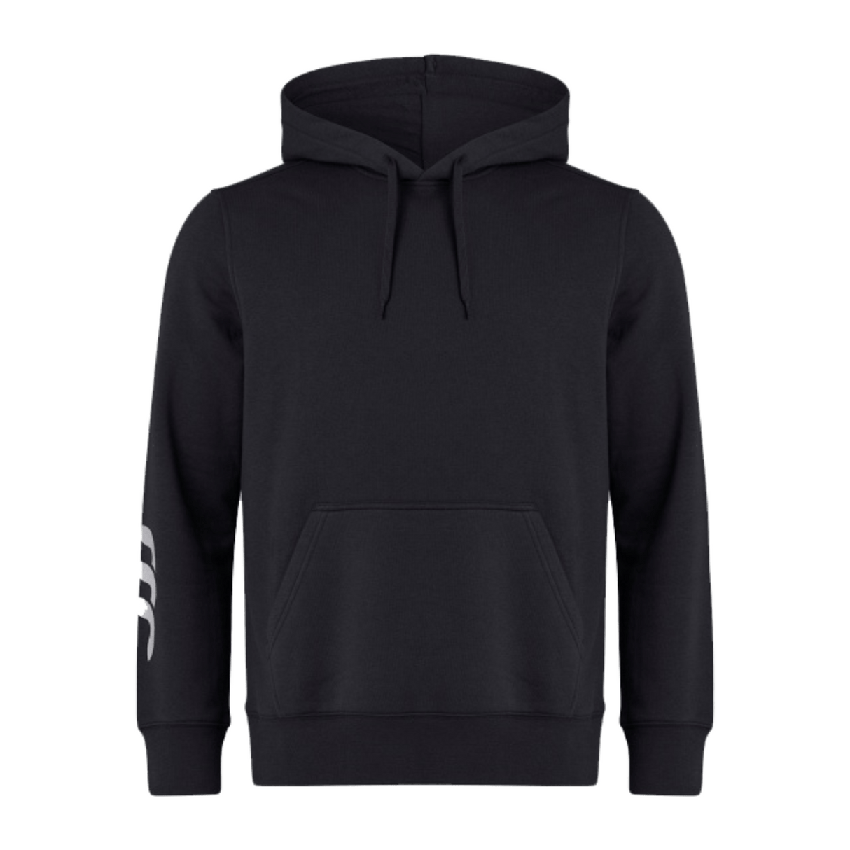 A Canterbury Club Hoodie with a white logo on it.