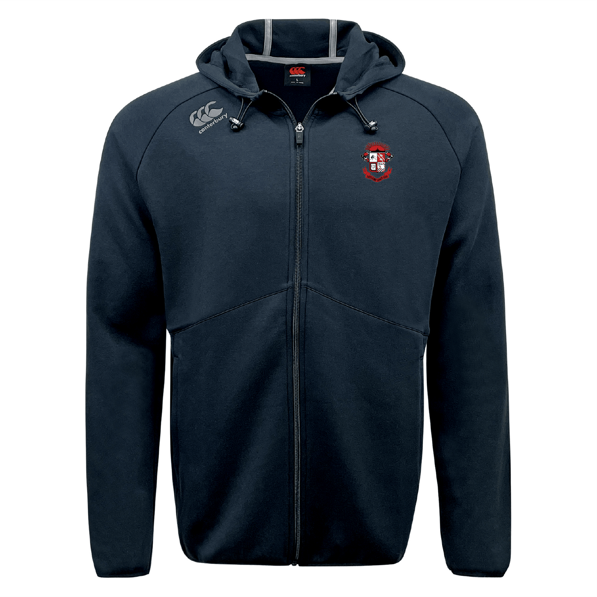 Battleship Rugby Club Tempo Vapodri Full-Zip Hoodie by Canterbury