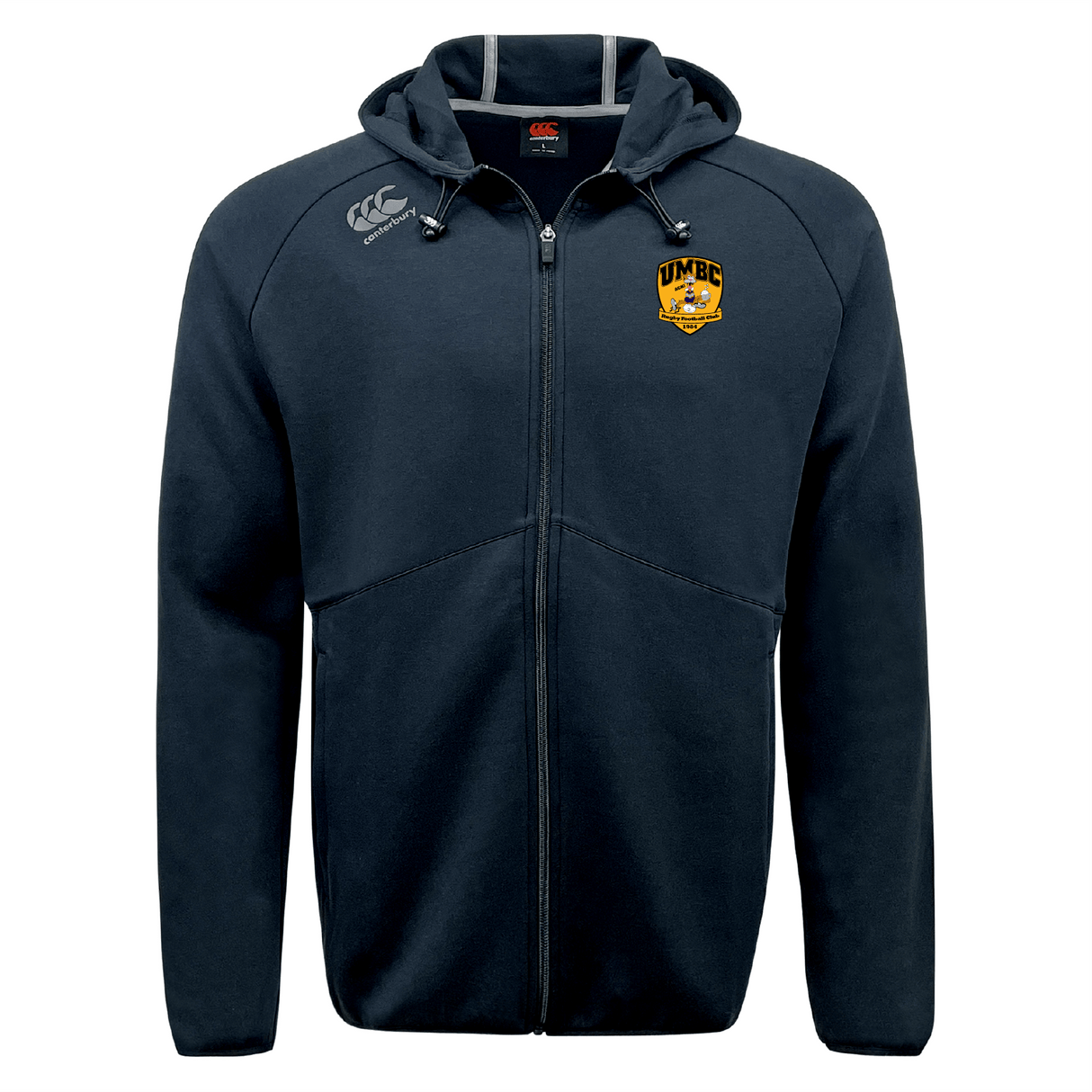 University of Maryland Baltimore County Rugby Tempo Vapodri Full-Zip Hoodie by Canterbury
