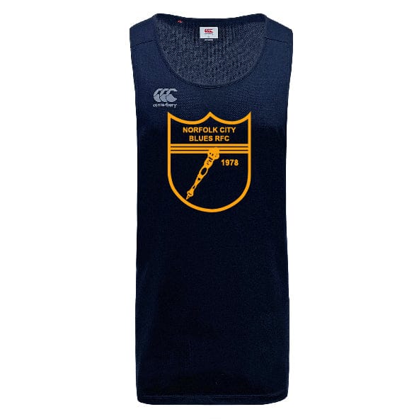 Norfolk Blues Tempo Vapodri Singlet by Canterbury