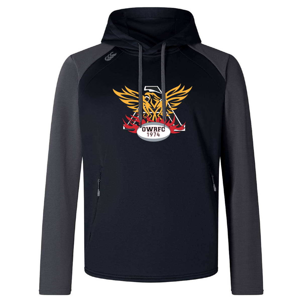 Atlanta Old White Rugby Elite Training Hoody by Canterbury