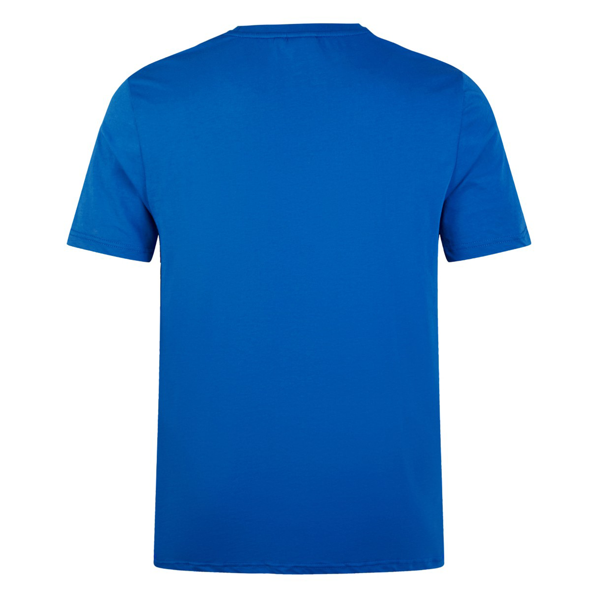 Back view of a vibrant Canterbury Uglies T-Shirt in premium cotton blue, set against a crisp white background.