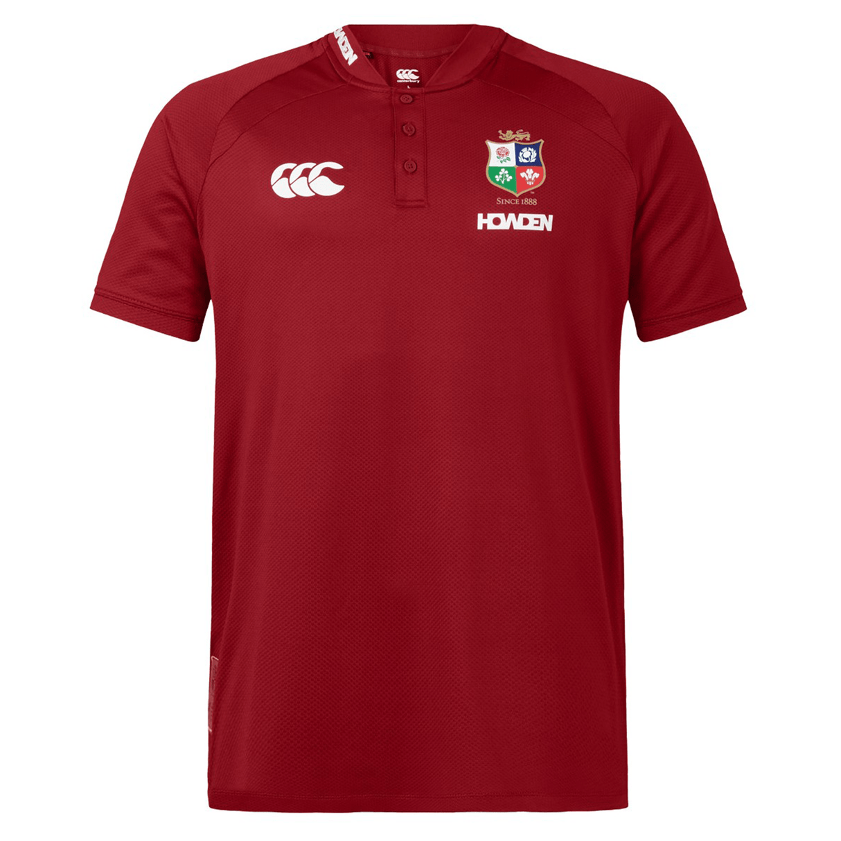 The British & Irish Lions 25 Poly Polo by Canterbury showcases the iconic crest, Canterbury logo, and Harvey's name, crafted from breathable fabric for ultimate comfort.