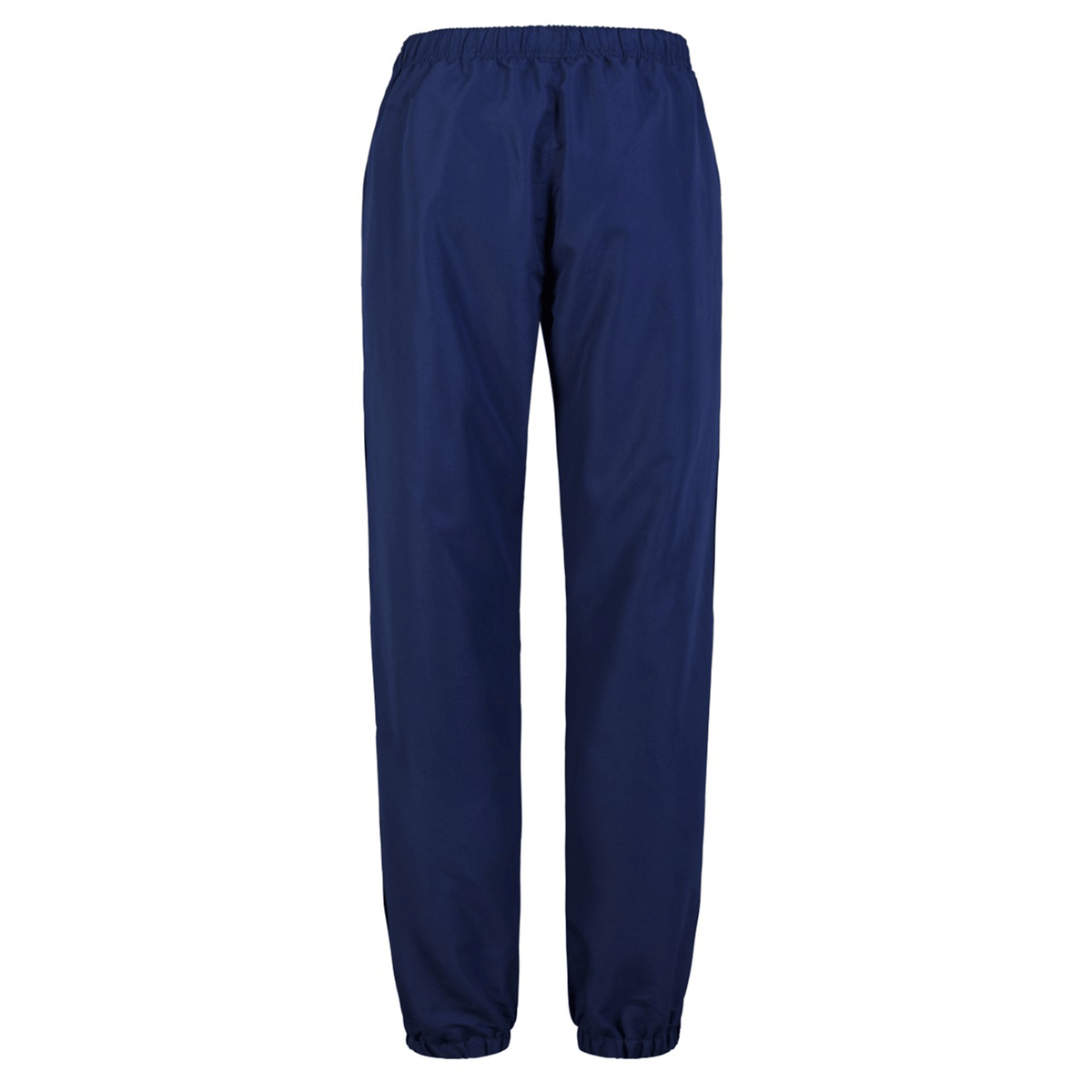 The Canterbury Uglies Cuffed Stadium Pant offers a sporty look with an elastic waistband and cuffs, ideal for casual rugby style. Set against a white background, these track pants combine comfort with sport-inspired fashion.