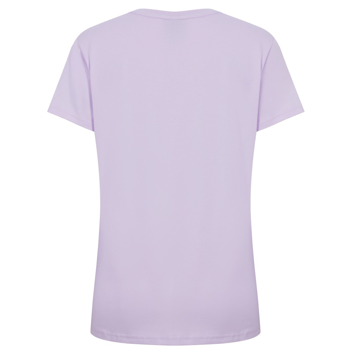 The Women's Fundamentals CCC Logo T-Shirt by Canterbury, a short-sleeved lavender women's top, is shown from the back against a white background.