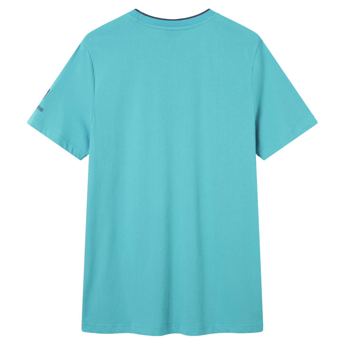 The Ireland 26/27 Summer Tour Team Cotton T-Shirt by Canterbury features a plain turquoise back, round neckline, and subtle detailing—a casual style inspired by Ireland Rugby T-Shirts from Canterbury's Summer Tour collection.