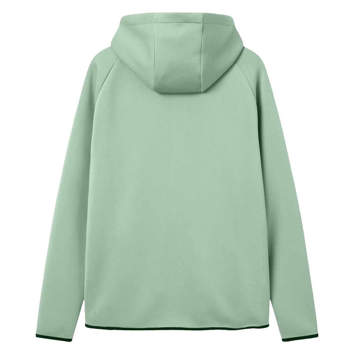 The Canterbury Everest Zip Thru Hoodie by Canterbury is shown from the back in light green against a white background.