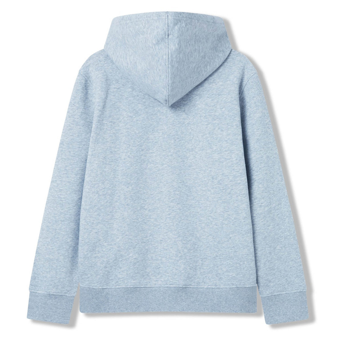 The Canterbury Uglies Logo Hoodie by Canterbury is featured here in light blue, shown from the back. This long-sleeve hoodie offers a relaxed fit with ribbed cuffs and waistband, showcasing a simple design without any visible logos or patterns—ideal for achieving a classic rugby style look.