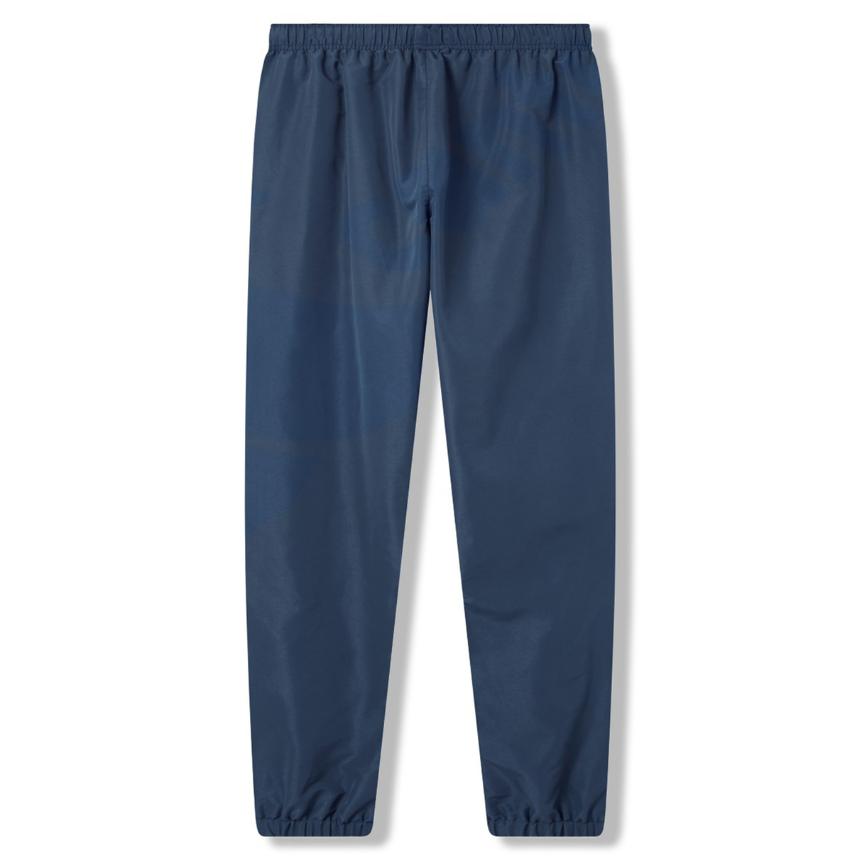 The Canterbury Uglies 32" Stadium Pant by Canterbury features a navy blue design with an elastic waistband and cuffs for athletic performance, shown on a white background.