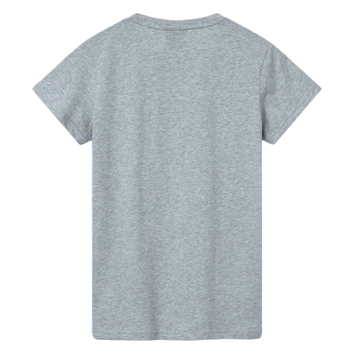 Back view of a plain light gray Canterbury Women’s Rakaia 2.0 T-shirt, inspired by New Zealand rugby heritage, against a white background.