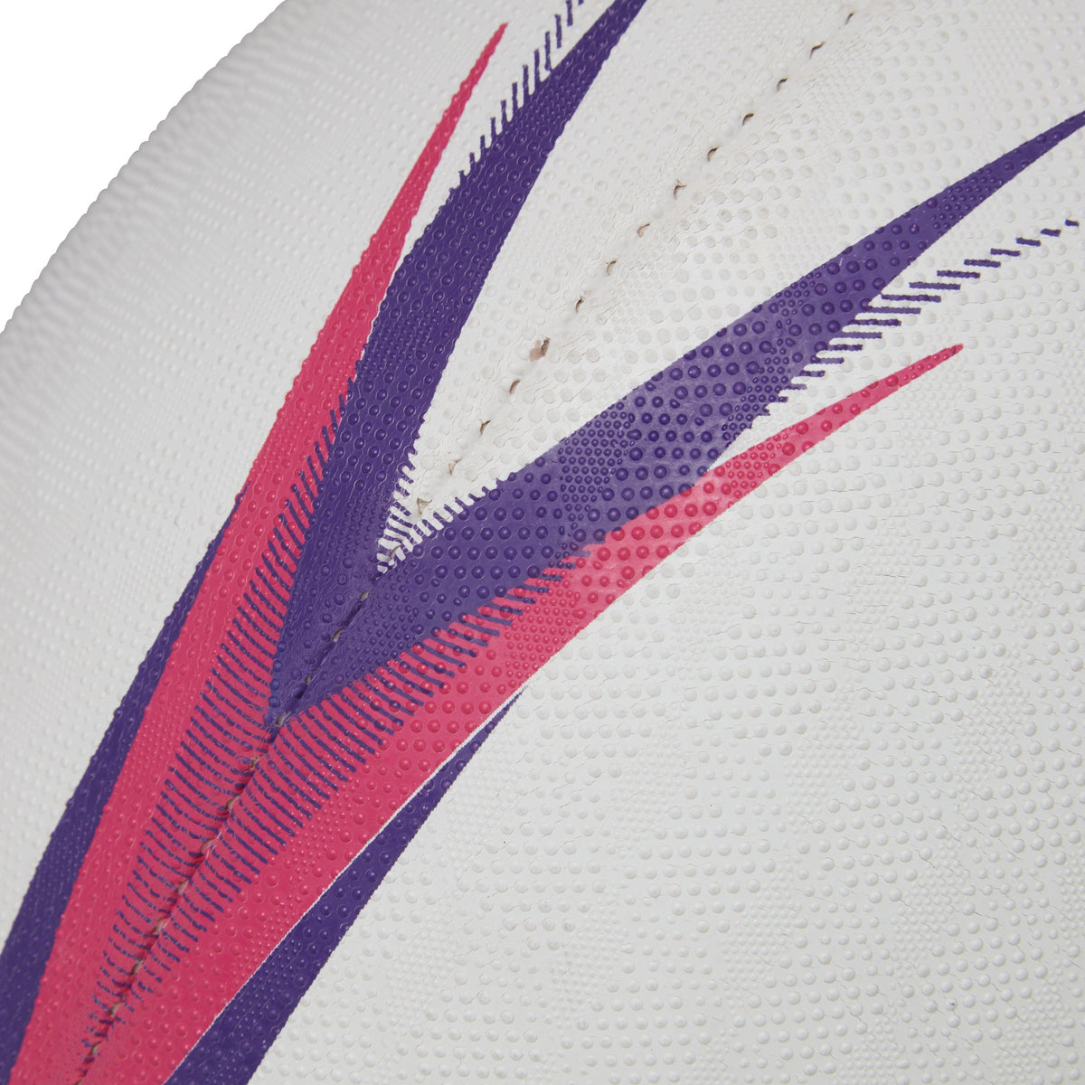 Size 5 Canterbury ball with purple pink color design variations plus the CCC logo.