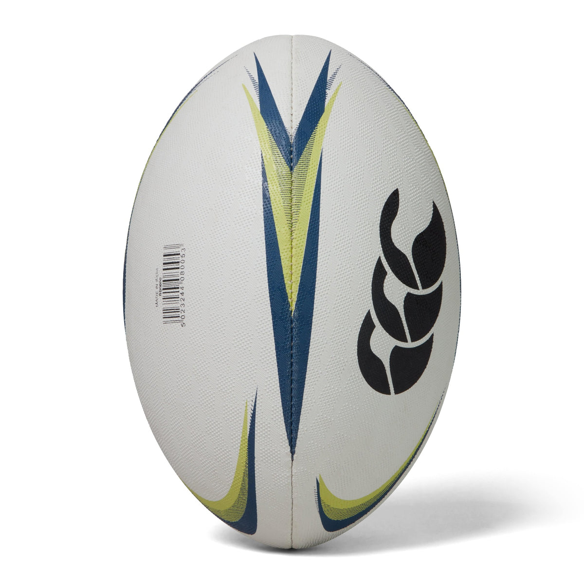 Size 5 Canterbury ball with blue and lime green color design variations plus the CCC logo
