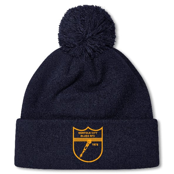 Norfolk Blues Pom Pom Beanie by Canterbury