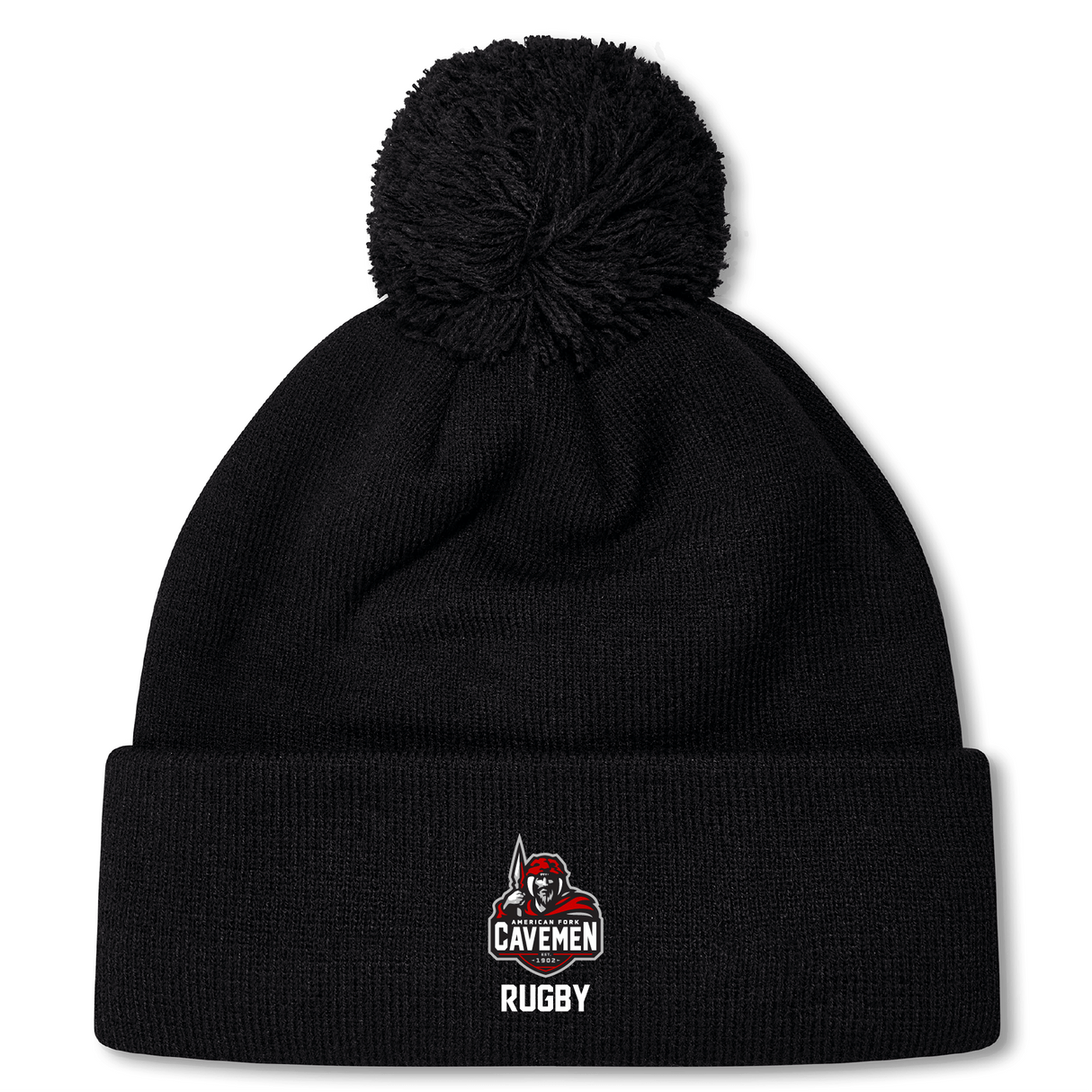 American Fork Cavemen Pom Pom Beanie by Canterbury