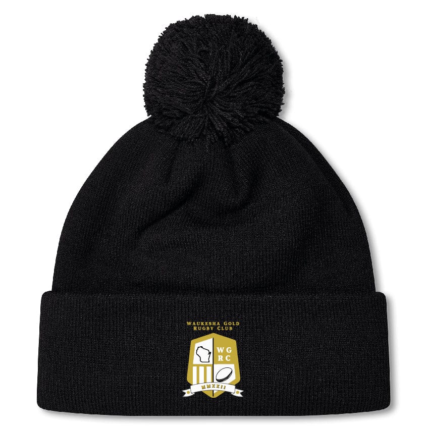 Waukesha Gold Rugby Pom Pom Beanie by Canterbury