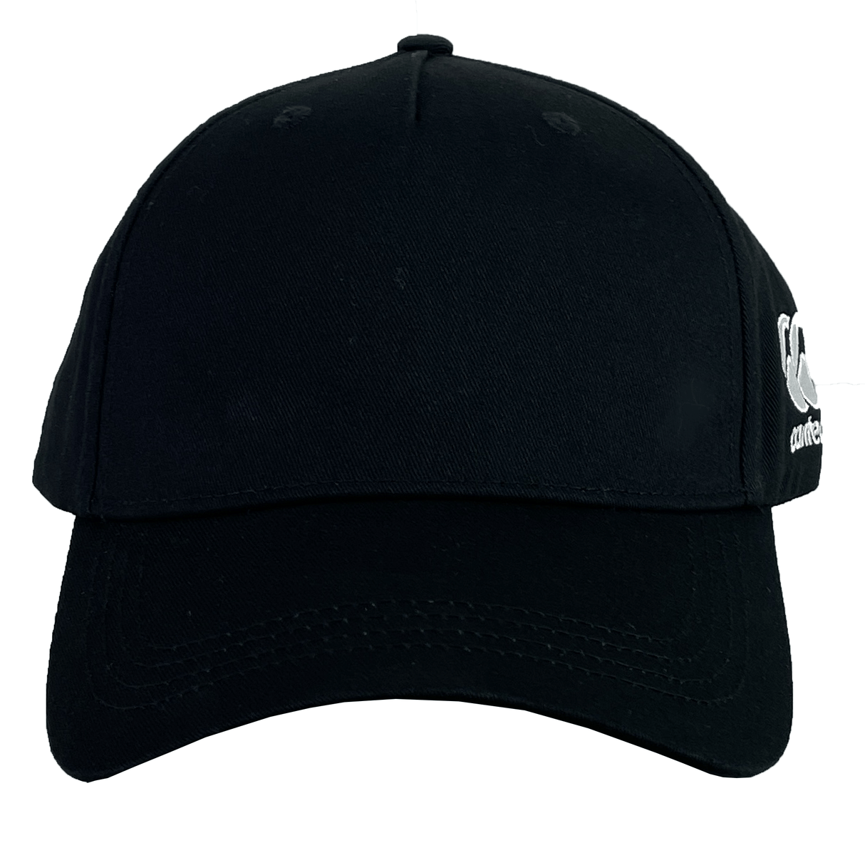 The Canterbury Flexfit Drill Cap is a black baseball cap featuring a curved brim and a small white CCC logo on the side.