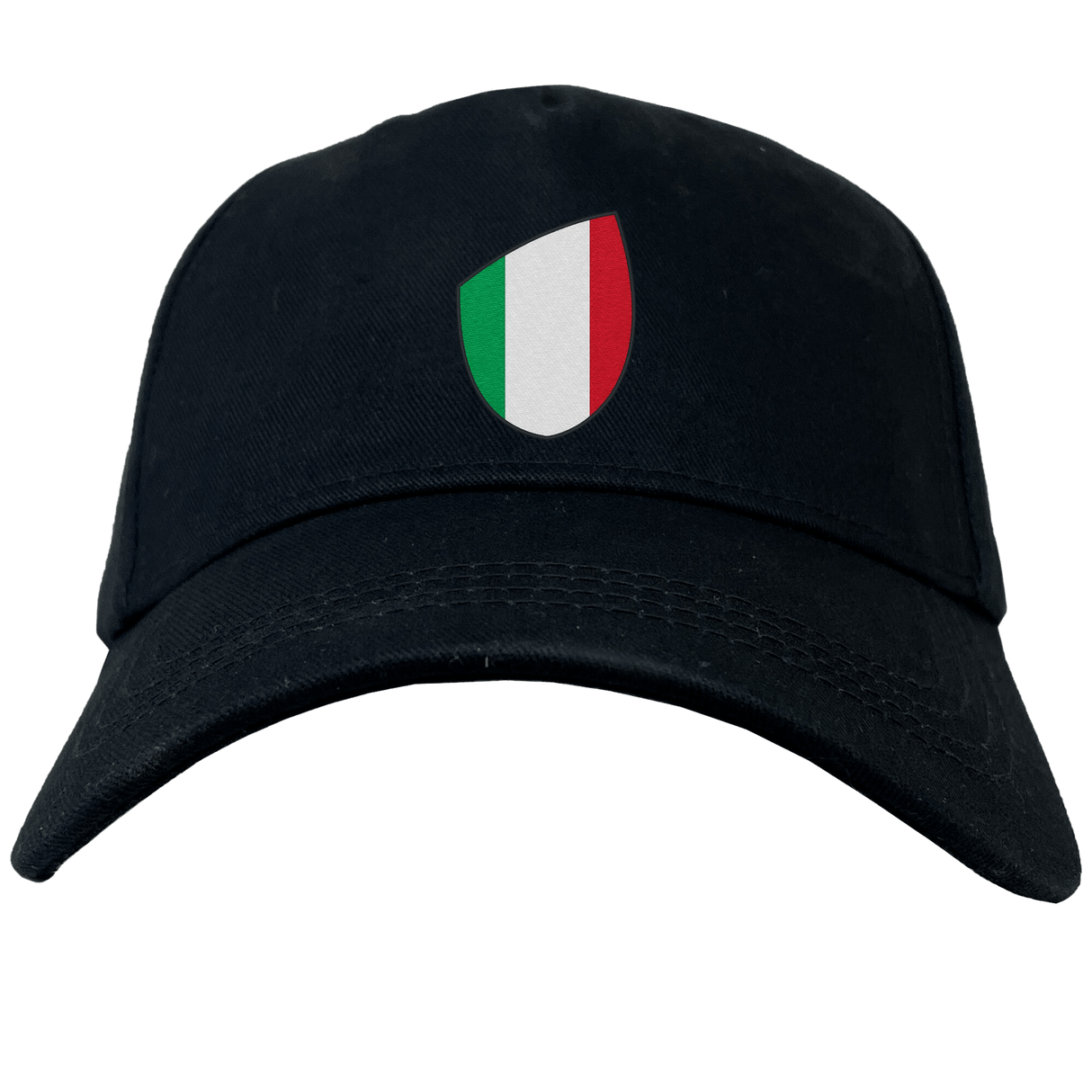 Just In: EMB Canterbury's Italy Shield Flex Drill Cap, featuring an emblem with Italy's red, white, and green vertical tricolor shield.