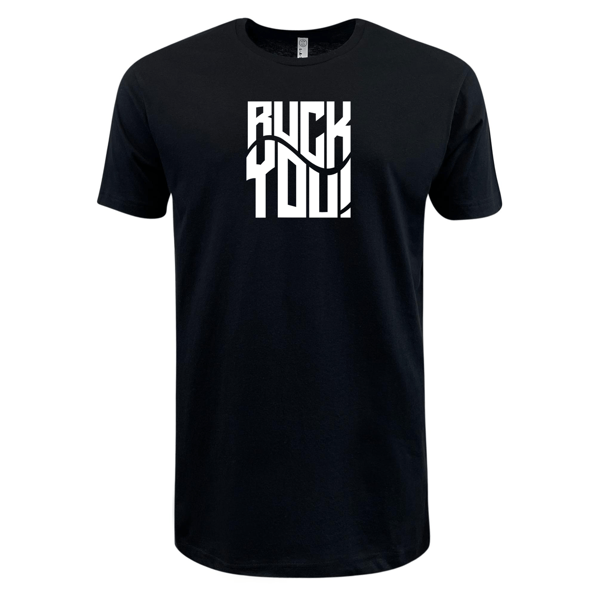 Introducing the Ruck You! Supersoft Tee - 99 Collection, part of our WRS LAT brand. This black T-shirt with bold white text that reads "RUCK YOU!" printed on the front is a must-have. Just In and ready to elevate your wardrobe!