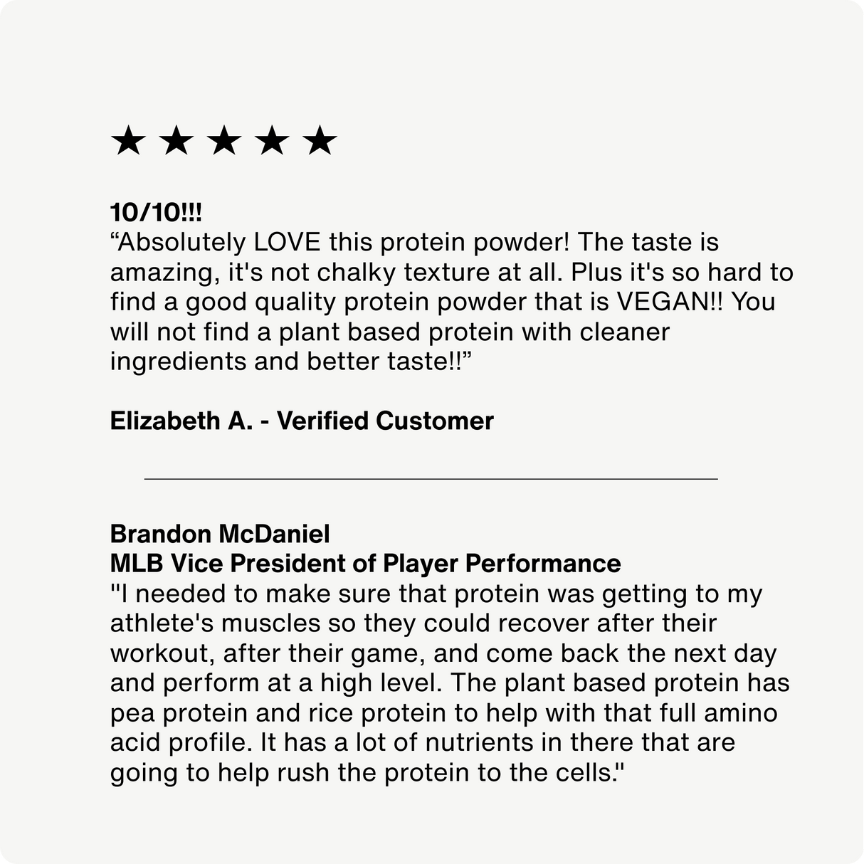 A customer review and expert testimonial praise Momentous 100% Plant Protein 10-Travel Packs for its taste, texture, clean ingredients, nutritional benefits, muscle recovery support, and convenient travel packs for healthy nutrition on the go.