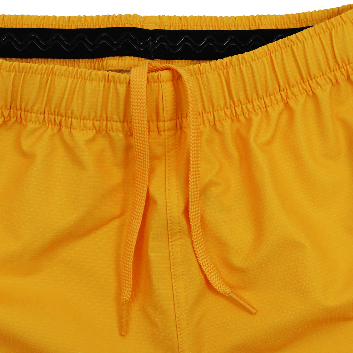 Close-up of the waistband on the Leinster 25/26 Away Pro Short by Castore, showing an elastic band, black inner lining, and visible drawstring.