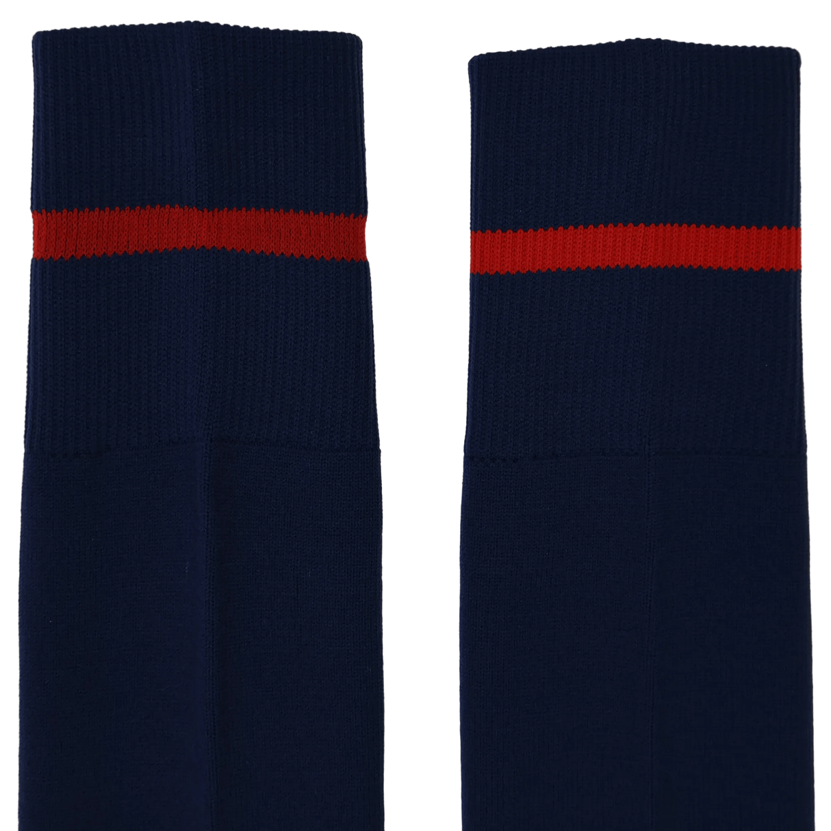The USA Rugby 24/25 Home Socks by Castore are navy blue with a single red stripe near the top.