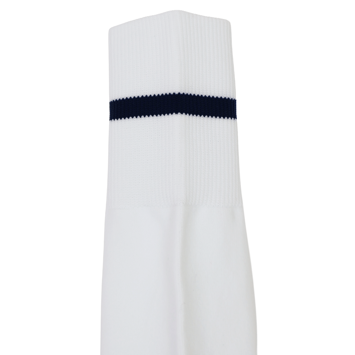 The USA Rugby 24/25 Away Socks by Castore are white athletic socks featuring a single black stripe near the top, inspired by classic Rugby socks and designed for performance.